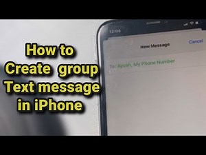 How to create a group text message in iPhone