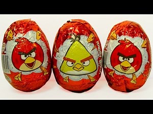 3 ANGRY BIRDS surprise eggs unboxing for BABY and Kids MyMillionTV