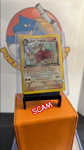 First Edition - Dark Dugtrio Ebay Sticker Pokemon Scam