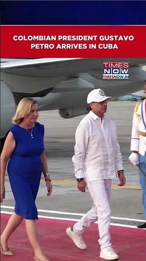 Colombian President Gustavo Petro Arrives In Cuba For Final Official Trip Abroad #shorts