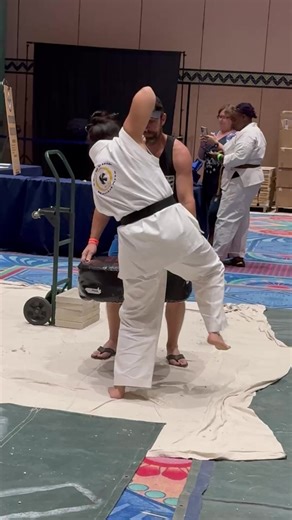 Testing Arm Martial Arts Striking Technique | Power Concrete Women’s Breaking World Championships #karate #iska #usbawba #naska #taekwondo | Point Fighter Live