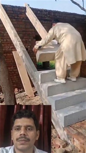 It only takes minutes to make a stair case like this.
