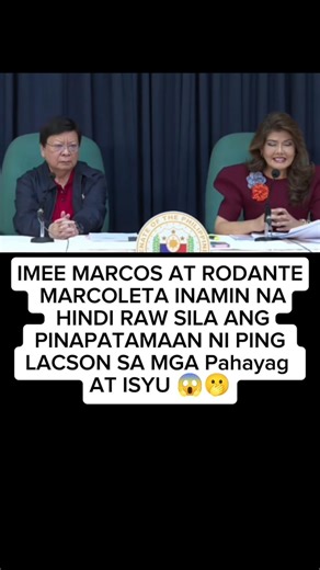 ⚠️ IMEE MARCOS AT RODANTE MARCOLETA: HINDI RAW SILA ANG PINAPATAMAAN NI PING LACSON! 😲