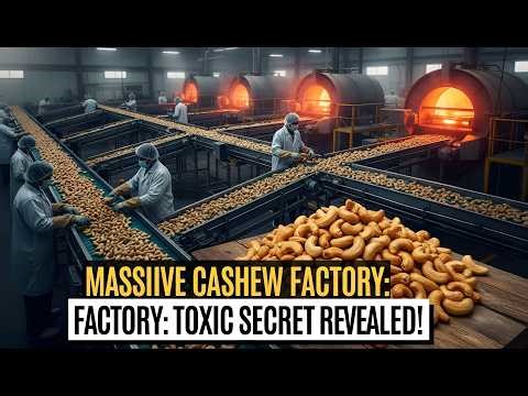 Cashew Processing Factory | From Toxic Shell to Premium Nuts (Full Process)