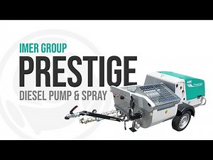 IMER Group Silent 300 Prestige diesel-powered multi-purpose pump and spray machine
