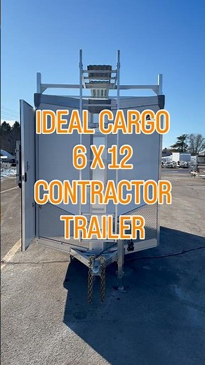 Ideal Cargo 6X12 Evocore galvanized enclosed trailer.