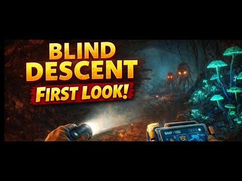 Playing Blind Descent for the FIRST TIME (Insane Martian Survival Game!)