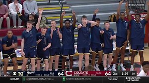 Navy men's basketball defeated Colgate in overtime, 84-80, for the program's first win in Hamilton since 2016. The Midshipmen open a three-game lead over the Raiders for the top of the conference with four games remaining. Jordan Pennick led the Mids with 22 points, one shy of his season-high. Navy returns home to face Lehigh this coming Wednesday at 7. | Navy Athletics