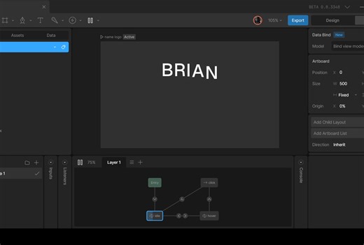 Interactive logo exploration