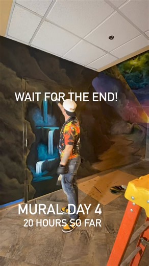 20 hours into this #Seascape #Mural ! #PaintWithJosh #OilPainting #Reels #ReelsInsta #ReelsInstagram #ReelsFeed #InstaReels #ArtReels #ReelsFacebook #FacebookReels #ArtistReels #Painting #PaintingReels #ArtTeacher #Bobross #BobRossPainting #BobRossStyle #Art #Painting #YouTube #ReelsFB #ReelsIG #Tiktok #ReelsViral #MuralPainting | Paint With Josh