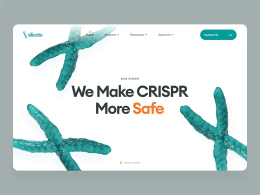 silicotx | CRISPR Therapeutics | Web & UI/UX Design | About Page