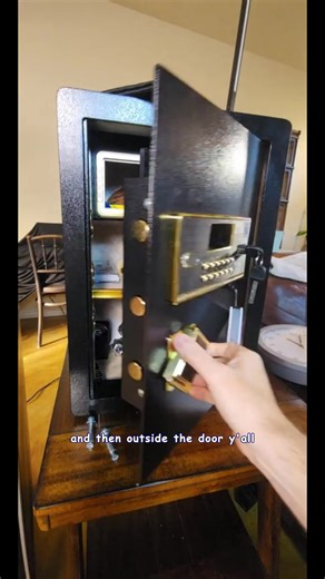 RXDSAFE 5.2 Large Home Security Safe Box with Digital Keypad Alarm System Internal Locking Compartment for Money Jewelry Office Fireproof Waterproof Bag