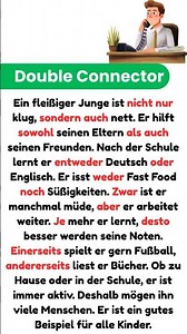 ✨ German A1 Thema 👦📚 | Alle Doppelkonnektoren 🔥 #deutsch #shortsfeed #shorts