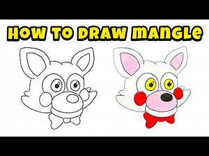 Drawing Tutorial: How to Draw Mangle from Five Nights at Freddy's