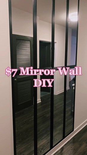 DIY $7 Mirror Wall from Home Depot