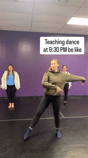 Teaching at 9:30 PM… brain says ‘go home,’ body says ‘5, 6, 7, 8!’ 😵‍💫 | Kinetic Synergy Dance Company