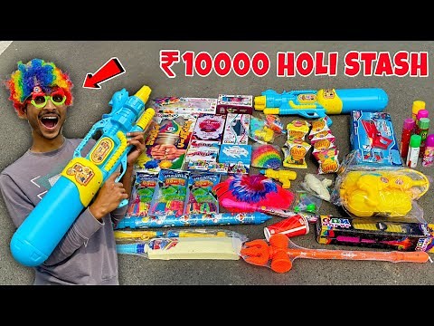 Unboxing Our Biggest ₹10000 Holi Stash 🎨 Holi Gadget Testing!