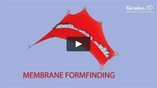 Karamba3D Tidbits #30 Membrane Formfinding