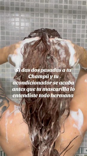 Dos pasadas al champú y lo entendiste todo hermana 🔥🌹 #curlyhair