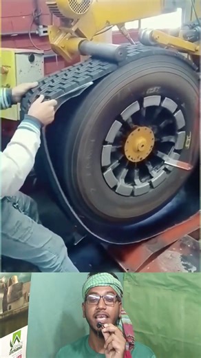 Incredible Tyre Retreading | পুরনো টায়ার নতুন করার এই ভয়ঙ্কর টেকনিকটি দেখুন 🚗 #wow #heavy #shorts