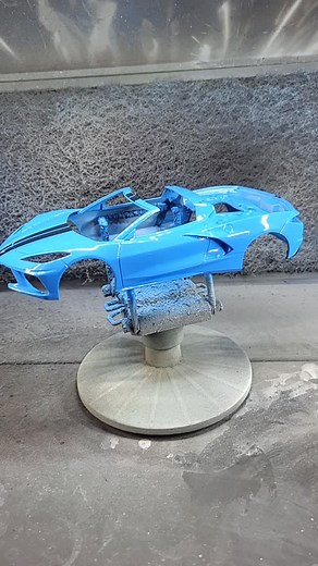 @revellusa.official 2020 Corvette Stingray has color and is in 2k clear!! Absolutely looks really good in this couple!! | N.Y.S modeling