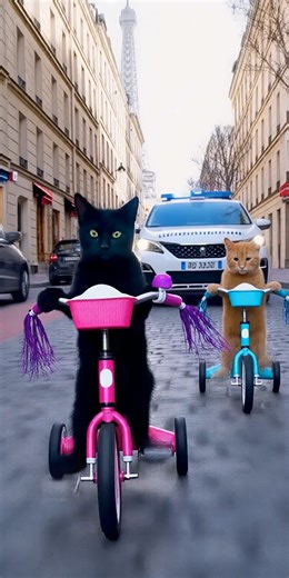 Le Gendarmes Are After Us!!! - Pidgey & Shadow Shenanigans in Paris! 🤣 | Pidgey, Teddy, & Shadow - The Royal Mewligans