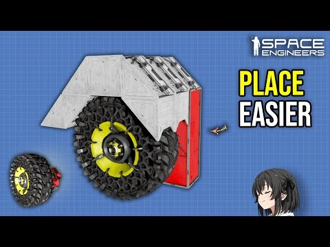 This Building Trick Makes Placing Wheel in Tight Spots Easy, Space Engineers