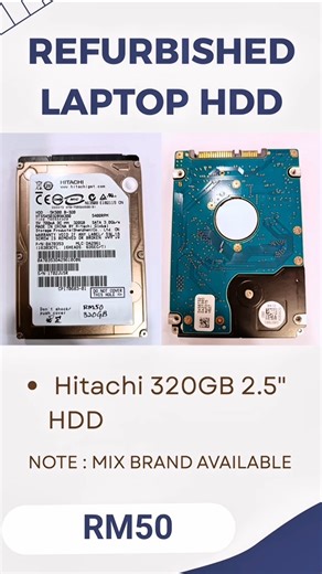 Refurbished 320GB 2.5" Laptop HDD (Mixed Brands)
