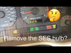 Removing the check engine light bulb: Delete check engine bulb Mustang. Gauge cluster removal 94-04