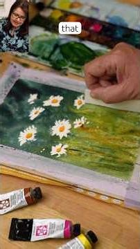 Genius tricks to paint Watercolour daisies #Watercolour #WatercolourDaisies #watercolourbeginners ￼