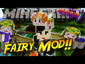 Minecraft: Helpful Fairies! Farming, Fishing, Fighting! (Fairy Mod Showcase)