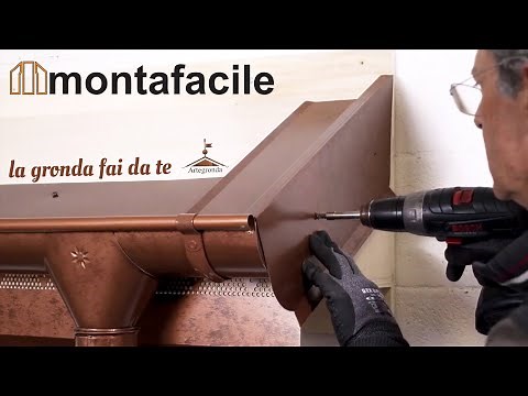 Gronda montafacile, la grondaia fai da te