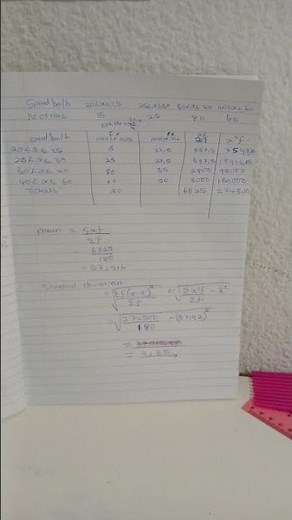 Standard Deviation formula and solutions