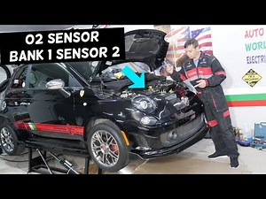 FIAT 500 DOWNSTREAM OXYGEN SENSOR BANK 1 SENSOR 2 LOCATION REPLACEMENT, LAMBDA SENSOR