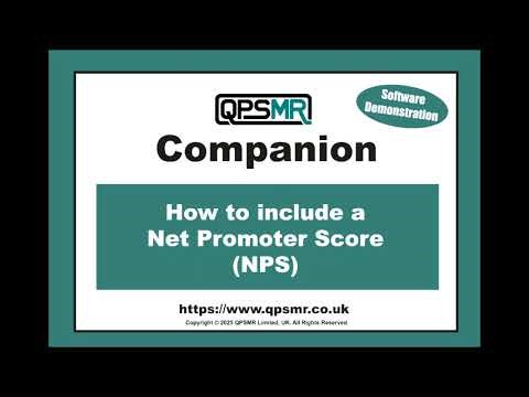 QPSMR Limited - QPSMR Companion - Net Promoter Score (NPS)