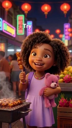 Try Something New 🍢 A Night Market Song for Kids | The Jeje Family TV
