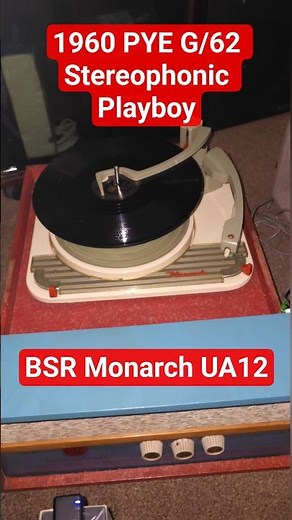 Demo 1960 PYE G/62 Stereophonic Playboy Record Player BSR Monarch UA12