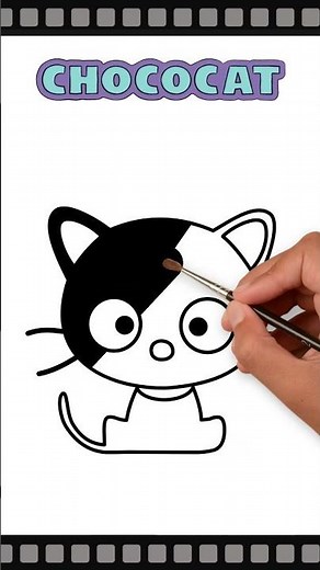 Choco cat（チョコキャット）#サンリオ #ぬりえ