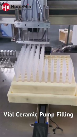 Automatic Desktop Ceramic Pump Filling Machine Reagent Bottle Vial Filling Machine #fillingmachine