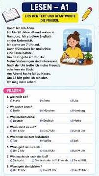 German Reading Practice #GermanWords #Deutsch #YouTubeShorts