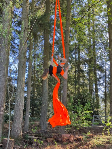 New Aerial Silks Sequence with a Drop