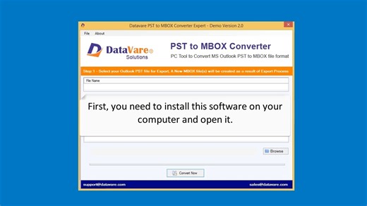 DataVare PST to MBOX Converter software