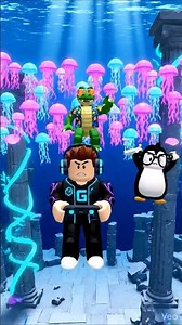 קפטן גליץ' והחבורה באטלנטיס נתקלים במדוזות #רובלוקס #minecraft #גיימינג #lego #מיינקראפט #roblox #ai