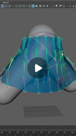 Character Rigging | Animation | CGi | Skirt Rig using Bifrost in Maya by Hiroyuki Akasaki (twitter) ------- Follow us 👉@rigging.pro Our Rigging Course @riginmaya #rigpro... | Instagram