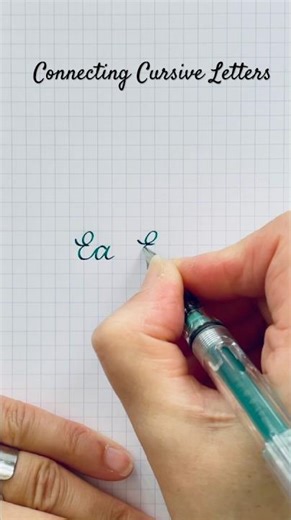 How to Connect Cursive Letters | cursive handwriting | handwriting practice | asmr | beautiful