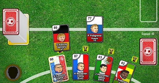 Sports Heads Cards: Squad Swap. Play the card football game