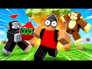 Monkey Bomb Tag Roblox: Último Macaco Vivo VENCE! 🏆