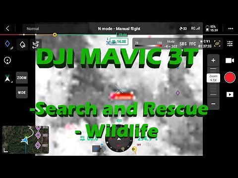 DJI Mavic 3T Thermal Camera Settings for SAR(Search and Rescue) and Wildlife