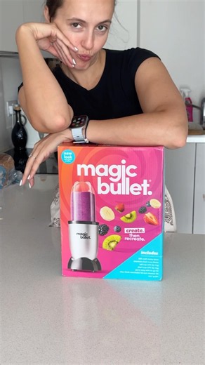 Unbox a Magic Bullet Blender with me 🥤🍇🍌✨ #blender #smoothies #magicbullet