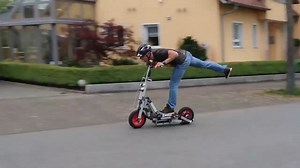 4.5K views · 24 reactions | Infento Master Jan has been busy again! He created a super fast electric scooter!⚡️ A 500W DC engine has been used to power his Ride. What will you build next?! 朗 | Infento - World's first real constructible rides | Facebook